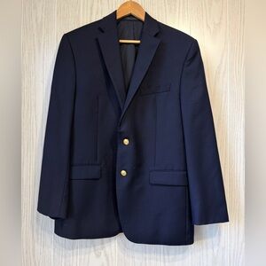 Ralph Lauren Navy Wool Blazer Macy’s Men’s Store Size 40R